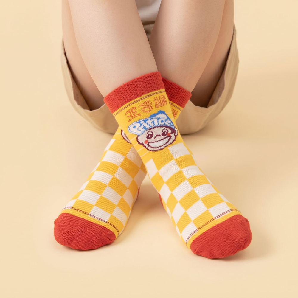HUAER × 味王王子麵 2026 聯名童襪